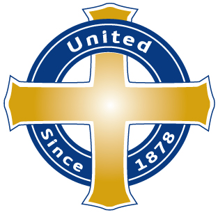 Catholic United financial Gradient Emblem.