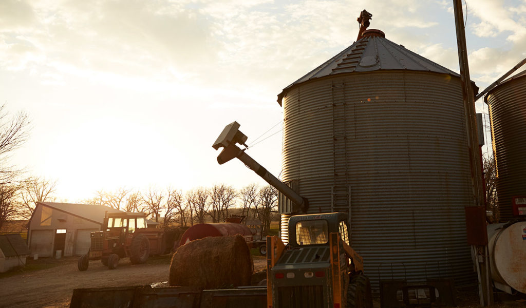 Rural farm scene in Minnesota