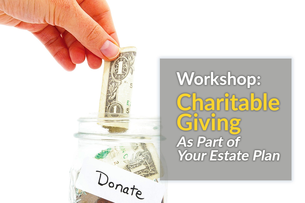upcoming workshop - charitable giving