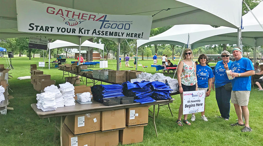 Gather4Good volunteers in Delano, MN on June 17, 2018