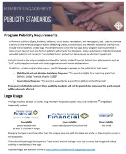 Publicity Standards