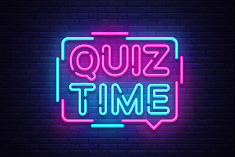 Neon Quiz Graphic