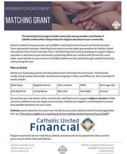 Matching Grant Instructions
