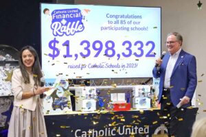 The 2023 Catholic United Financial Raffle grand fundraising total is revealed! More than $1.3 million raised for Catholic schools.