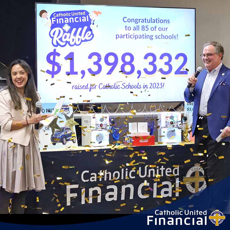 The 2023 Catholic United Financial Raffle is revealed! More than $1.3 million raised for Catholic schools.