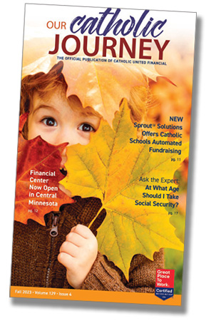 Cover of the Fall 2023 issue of Our Catholic Journey Magazine