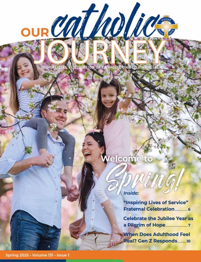 Spring 2025 Our Catholic Journey magazine cover