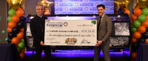 Catholic United Financial Raffle check presentation